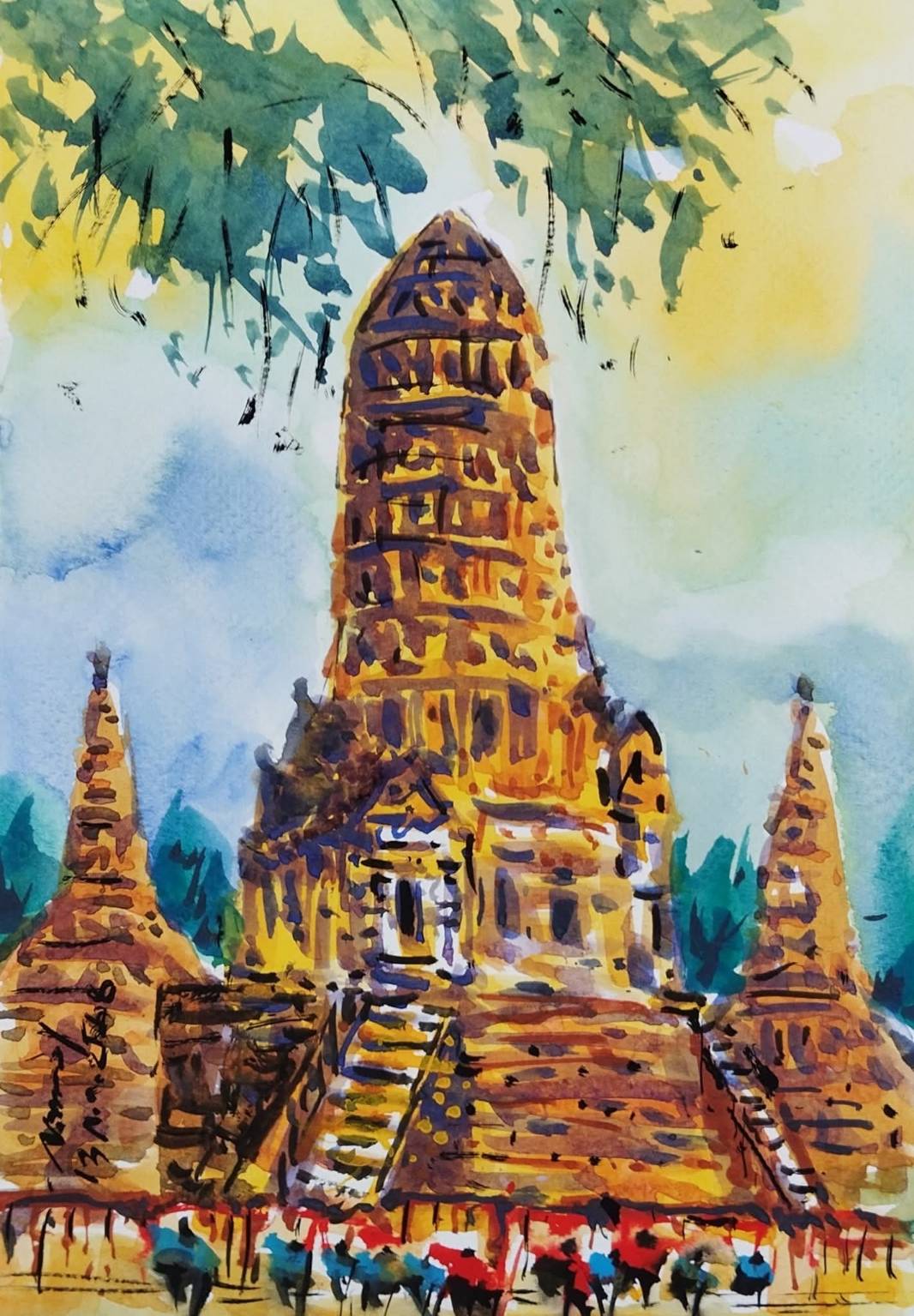 วัดอยุธยา โดย อ.กระแสร์ บางพาน